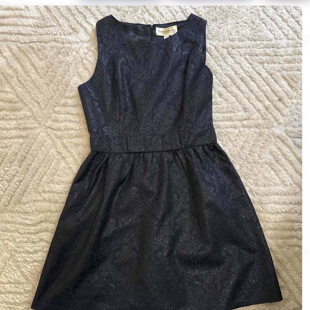 Francesca's Collections Navy Lace Formal Dress